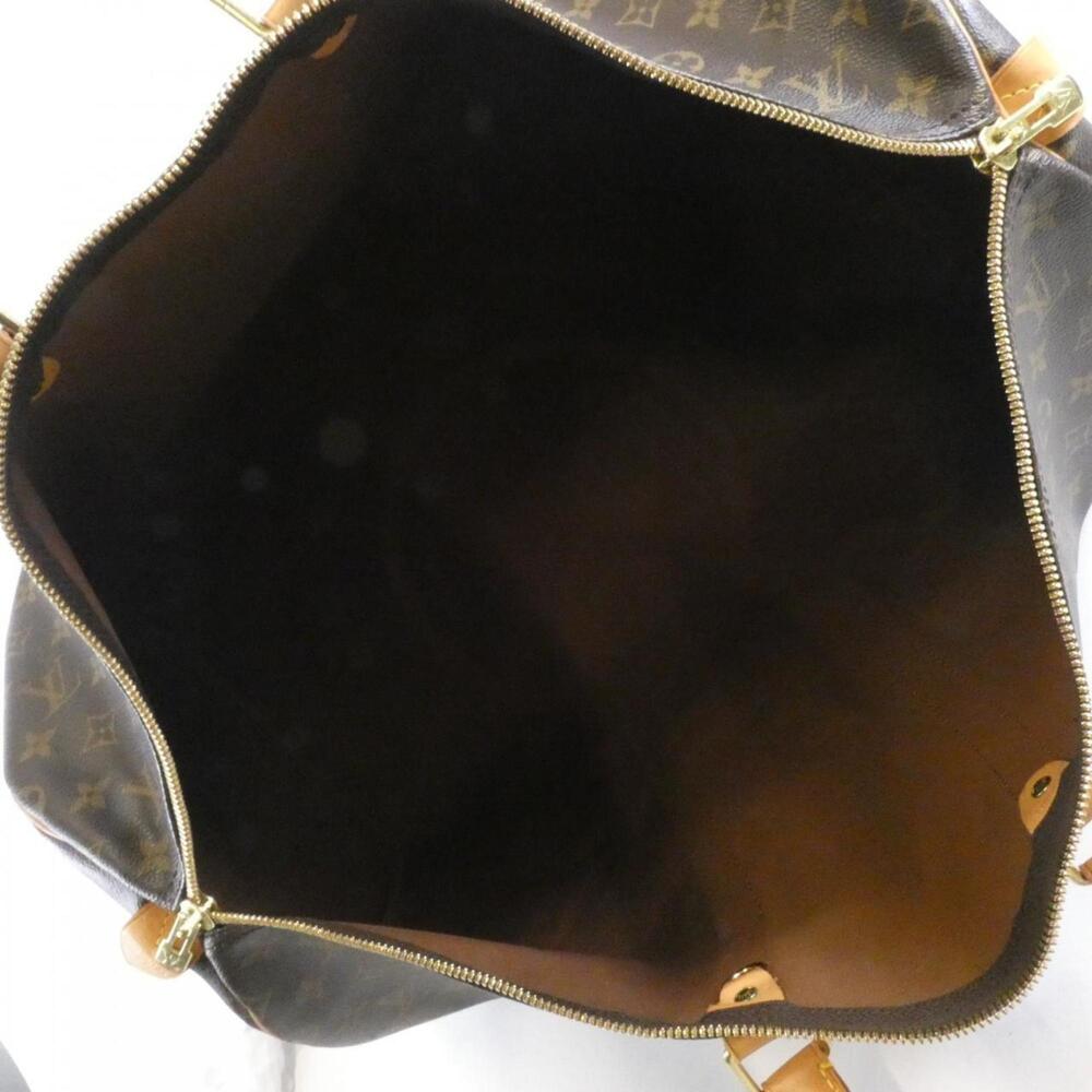 LOUIS VUITTON Authentic Brown Monogram Keepall 55 Boston Bag - Picture 8 of 8
